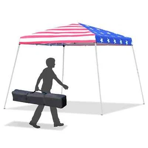 10x10ft EZ Pop Up Canopy Wedding Party Tent Outdoor Event Beach Shade Shelter - Picture 1 of 10
