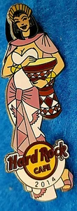 ONLINE SEXY ANCIENT EGYPTIAN GIRL PRINCESS DRUM 2014 Hard Rock Cafe PIN LE50 - Picture 1 of 1