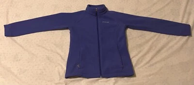 (Envío Gratis) Chaqueta Polar COLUMBIA; Azul Violeta, Talla Grande en Niños (14/16) Foto 1 de 4