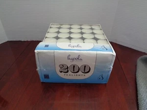 Hyoola Unscented Tea Lights Candles 200 Pack - European Made - Picture 1 of 7