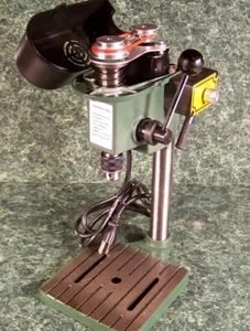 TINY MINI HOBBY BENCH DRILL PRESS 3 speed Variable Vise Mounting Slots FREE Belt - Picture 1 of 1