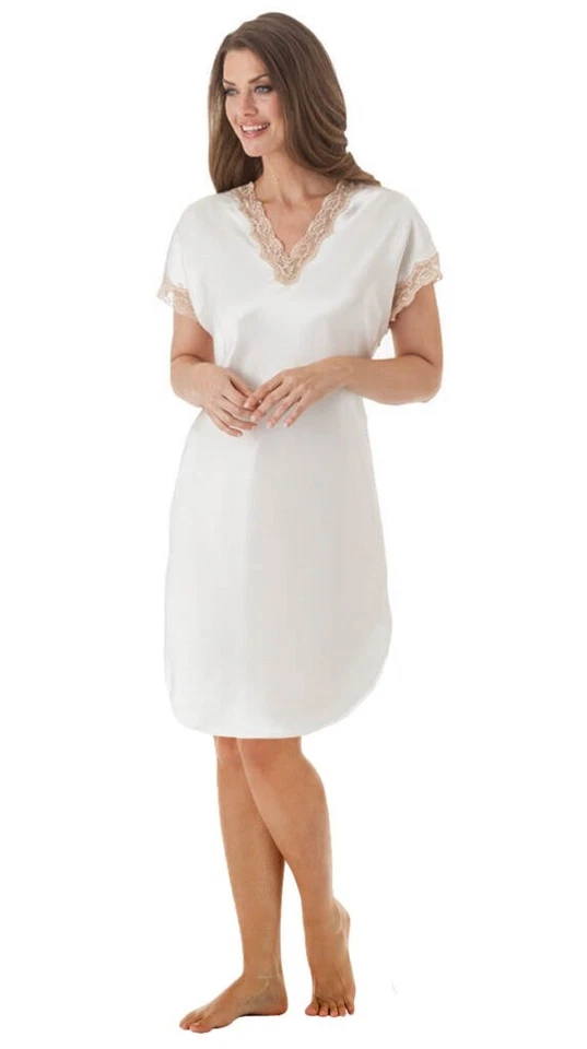 Vestido de dormir Shadowline Charmeuse encantador - 4503 Foto 1 de 1
