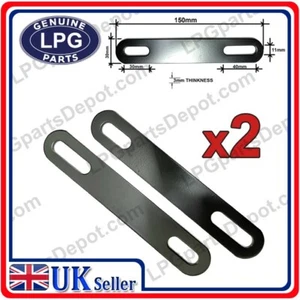 2x TIRA DE METAL 150mm x 30mm x 3mm Soporte de montaje perforado COCHE CLÁSICO D11 orificio - Imagen 1 de 2
