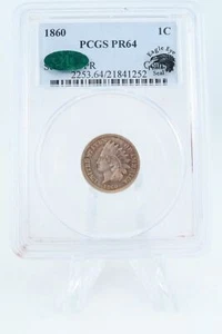 1860-P PCGS PR64 Indian Cent Proof 1C - Picture 1 of 2