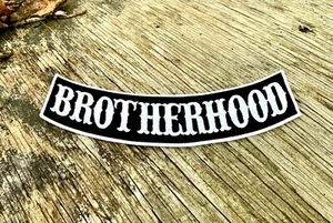 Parche balancín bordado de la Hermandad para chaqueta MC chaleco corte chaqueta punk mochila - Imagen 1 de 3