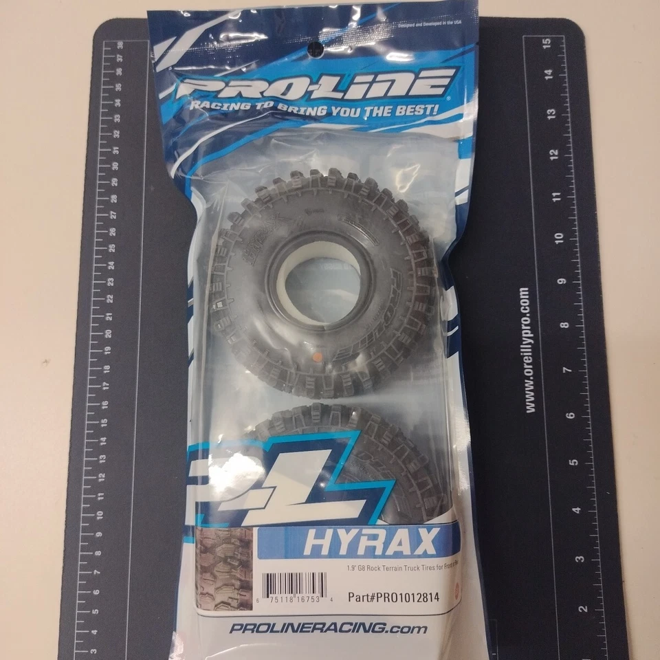 Pro-Line Racing Hyrax 1.9 G8 Rock Terrain Truck Tires 2 PRO1012814 RC Tire - Image 1 of 4