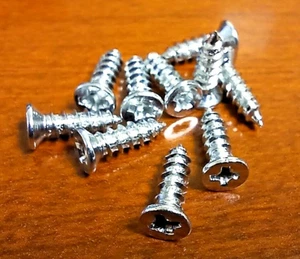 250 Stück Schraube #6 x 3/8" Flt. Hd. Kreuzschlitz Blechschraube - verzinkt [222-380] - Bild 1 von 1