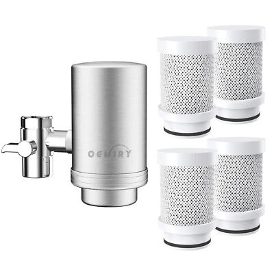 OEMIRY NSF/ANSI 42 Certified Faucet Water Filtration, Steel (5 Filters Included) - Image 1 of 4