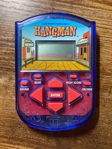 Vintage Electronic Handheld HANGMAN Game 1995 Milton Bradley Tested Works Words - Picture 1 of 5