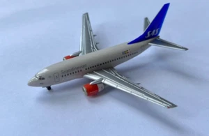 SAS SCANDINAVIAN AIRLINES Boeing 737-600 Aircraft Model 1:400 Scale Herpa RARE - Picture 1 of 4
