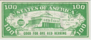 USA 1952 Anti-Truman Political Banknote Funny Money UNC - Picture 1 of 2