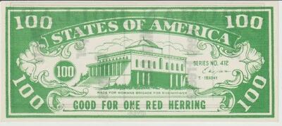 USA 1952 Anti-Truman Political Banknote Funny Money UNC - Image 1 of 2