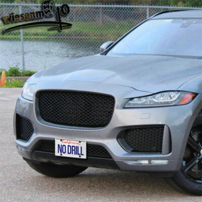 Front Lower Grill License Plate Bracket For Jaguar XJ, XF, XE, F-Pace, E-Pace - Imagem 1 de 4