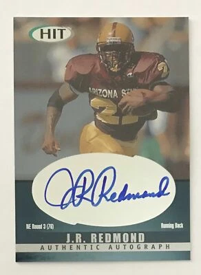 2000 SAGE HIT Authentic Autograph Rookie J.R. Redmond Arizona State / Patriots - Image 1 of 2