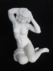 VTG ART DECO SEATED NUDE LADY BISQUE 8” PORCELAIN FIGURINE KARL TUTTER GERMANY - Picture 1 of 12