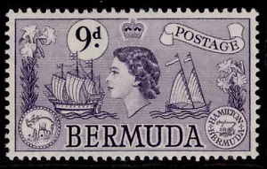 BERMUDA QEII SG143b, 9d violet, NH MINT. Cat £15. - Picture 1 of 1