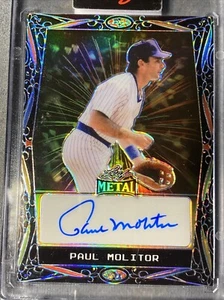 Paul Molitor Auto 1/1 2023 Leaf Metal eBay Exclusive 1 Of 1 Autograph Fireworks - Picture 1 of 3