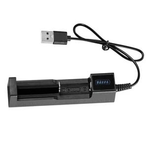1 X BATTERY CHARGER + 2 RECHARGEABLE 3.7V BUTTON TOP LITHIUM ION BATTERIES - Picture 1 of 4