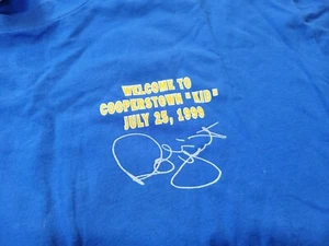 Vtg 1999 Robin Yount Milwaukee Brewers HOF Cooperstown Blue T Shirt Sz Mens XL - Picture 1 of 8