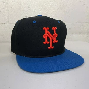 Gorra gorra bordada con espalda a presión New York Mets NY ajustable billete plano hombres NYC - Imagen 1 de 7
