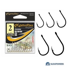 KAMATSU K-007 CHINU / KARPFENHAKEN MIT ÖHR, ANGELHAKEN LOSE, CARP HOOKS, HAKEN