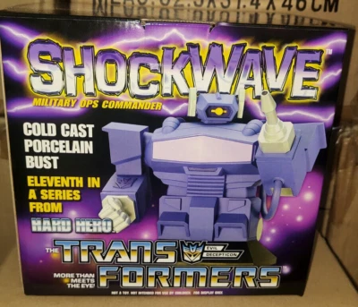 Transformers SHOCKWAVE cold-cast porcelain statue Hard Hero - Imagen 1 de 4