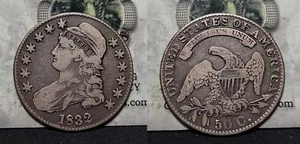 1832 Capped Bust Half Dollar 50c - Picture 1 of 7