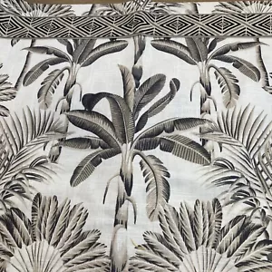 Sample Custom Drape 54” X 34.5” W/grommet Echo For Trend Palm Trees Neutral READ - Picture 1 of 8