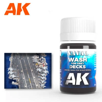 AK Interactive AK302 Weathering Naval Wash For Gray Deck Enamel 35ml - US