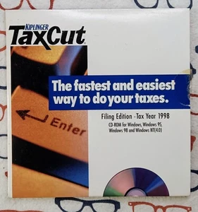 Kiplinger Tax Cut Filing Edition Tax Year 1998 Windows 98/95/NT PC CD-ROM - Picture 1 of 3