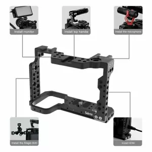 Selens Camera Cage Rig Video Protective Case Aluminum alloy FOR Sony A7R4 A7S3 - Picture 1 of 12
