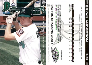 Bryan Anderson 2001 Grandstand Dayton Dragons RC Card *AutographDen* FREE SHIP - Picture 1 of 1