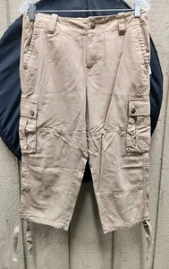 Lauren Ralph Lauren Petite Tan Cargo Capri Women's Size 6p 30" Shorts NEW W/TAGS - Picture 1 of 9