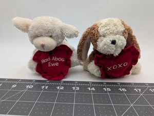 Boyds Luv Ewe Sheep Dog Plush Lot Puppy xo Mad About Mini Stuffed Animal Toy - Picture 1 of 11