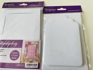 2 Packungen Hunkydory Luxus geformte Karten & Umschläge 7x5 &5,5x4 Zoll Rechteck & Etikett - Bild 1 von 3