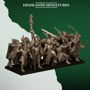 Feral Archers – 10 Elven Archers | 32mm Scale Fantasy Miniatures | - Picture 1 of 14