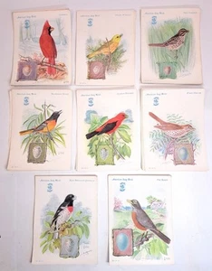 LOT OF 42 SINGER SEWING MACHINE AMERICAN SONG BIRD ADVERTISING TRADE CARDS #2 - Picture 1 of 10