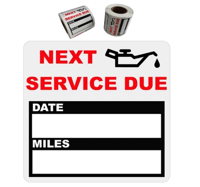 200 pegatinas transparentes para cambio de aceite, 2x2 cm, extraíbles, para ma - Image 1 of 4