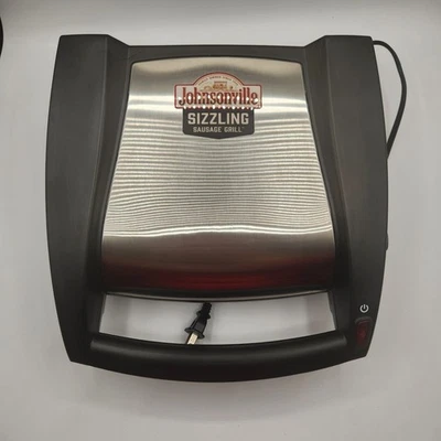 Johnsonville Sizzling Sausage Grill Indoor Electric BTG-0498 Tested Works READ - Image 1 of 4