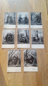 8 postales antiguas bicicleta de época alrededor de 1900 antes de la guerra Bélgica ¡pareja de enamorados pareja!! - Imagen 1 de 7