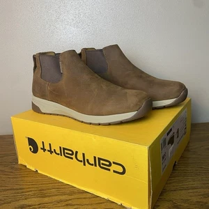 New! Wide SZ 14 CARHARTT MEN 4" CHELSEA BOOT #FA4015-M W/Box (Box Is Damaged) - Picture 1 of 18