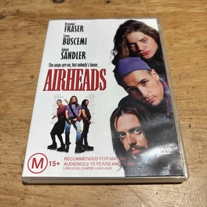 Airheads DVD Region 4 GC Brendan Fraser, Adam Sandler, Steve Buscemi Free Post - Picture 1 of 7