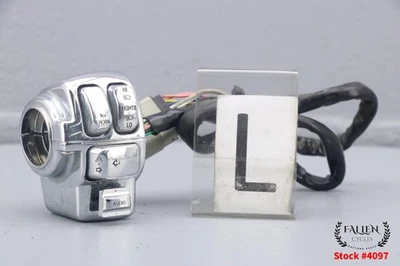 Conjunto de interruptor de controle 2012 Harley Street Glide mão esquerda cromado #4097 - Imagem 1 de 4