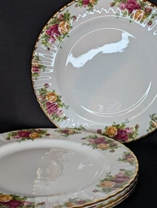 4er Set Vintage Royal Albert Old Country Roses Essteller - 10,5" - Bild 1 von 5