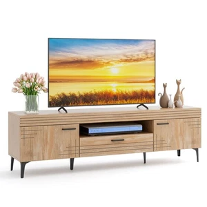 TV Stand for 65 Inch TVs Modern Entertainment Center w/Drawer 2 Storage Cabinets - Picture 1 of 10