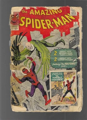 Amazing Spider-Man #2 1963 INTACT/COMPLETE LOW GRADE - Image 1 of 2