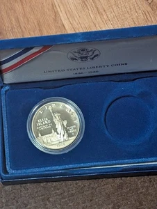 1986 liberty silver dollar proof with OGP and COA - Picture 1 of 1