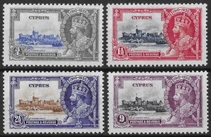 Chipre 1935 Juego Jubileo de Plata SG144-147 Como Nuevo Cat £38 - Imagen 1 de 2