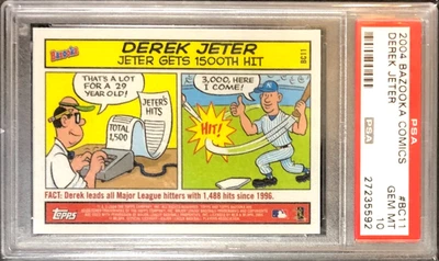 2004 Topps Bazooka Comics DEREK JETER #BC11 New York Yankees PSA 10 (POP 29) - Image 1 of 3