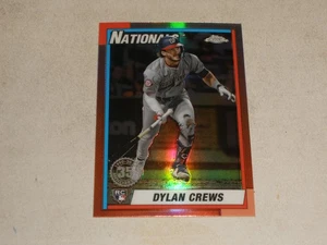 2025 Topps Chrome 1990 Style Refractor #16 Dylan Crews Rookie RC - Picture 1 of 2